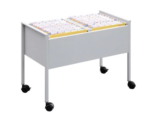 [90004629 750146] DURABLE Hängemappenwagen Economy 100 DUO A4 Silber