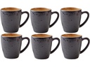 Bitz Kaffeetasse 190 ml, 6 Stück, Schwarz/Amber