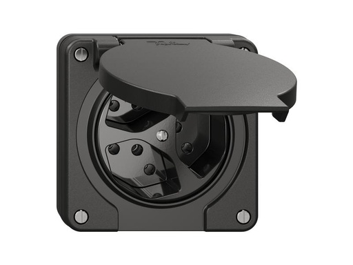 [90272186 1477461] Feller UP-Steckdosen NEVO 3x T13 IP21, Schwarz