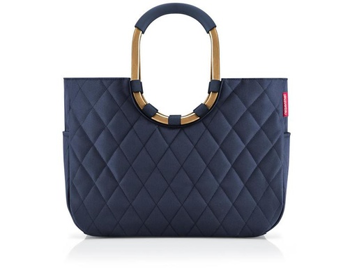 [90272203 1421952] Reisenthel Einkaufskorb Loopshopper L Rhombus Midnight Gold