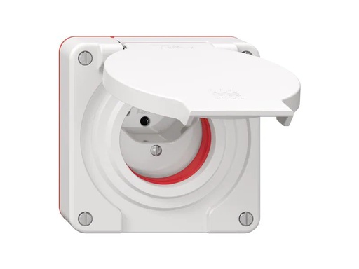 [90272211 1477458] Feller UP-Steckdose NEVO 1x T13 IP55, Weiss