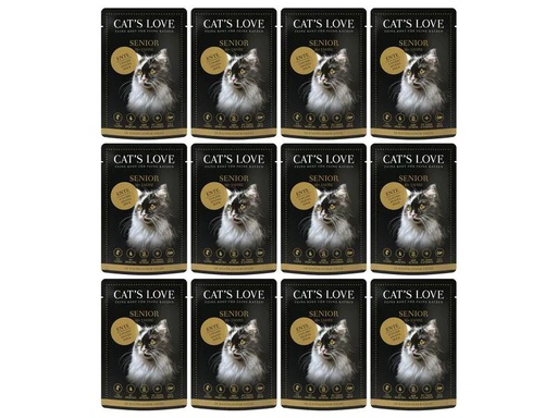 [90272325 1487654] Cat's Love Nassfutter Senior Ente 12 x 85 g