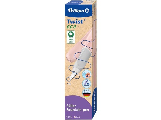 [90272412 1496931] Pelikan Füllfederhalter Twist eco Medium (M), Rosa