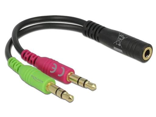 [90272416 1503808] Delock Audio-Adapter Klinke 3.5 mm, female - 3.5 mm Klinke