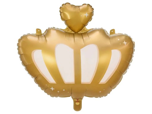 [90272929 1330464] Partydeco Folienballon Krone 52 x 42 cm, Gold