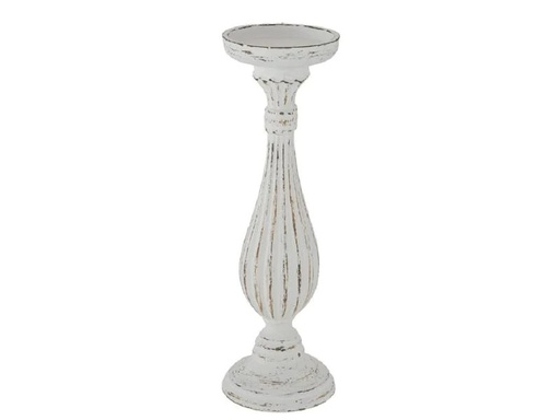 [90272983 1498862] Boltze Kerzenhalter Dinah 34 cm, 1 Stück, Weiss