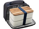 Akinod Bento und Lunchbag 11H58 Weiss