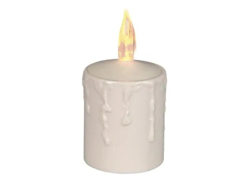 [90046620 350800] Star Trading LED Grabkerze Paula Ø 6 x 11.5 cm, Beige