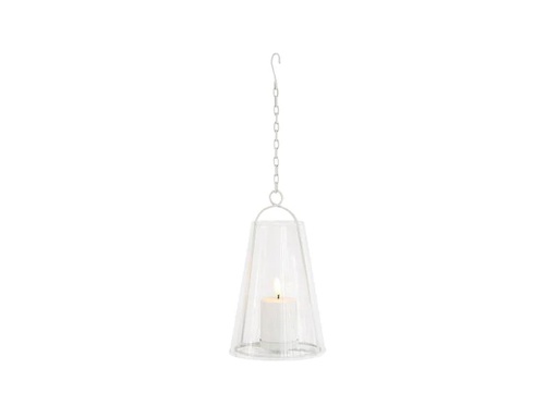 [90273129 1497504] Sirius Laterne Albert, 23 cm, Transparent/Weiss