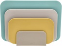 Rosti Schneidebrett-Set Choptima 3-teilig, Beige/Gelb/Blaugrün