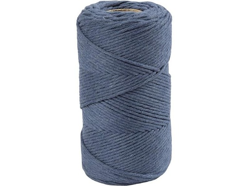 [90273223 1468185] Creativ Company Baumwollgarn Macramé Kordel Blau