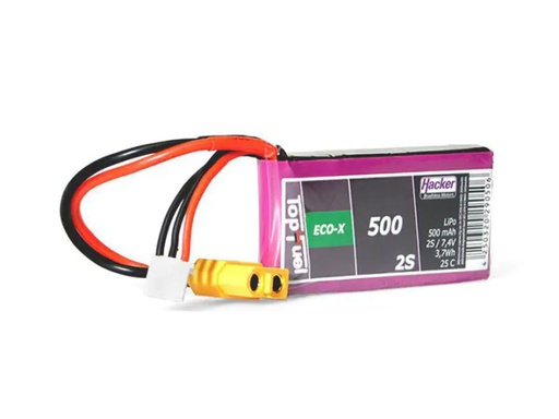 [90046665 1017029] Hacker RC-Akku LiPo 500 mAh 7.4 V 25C TopFuel ECO-X