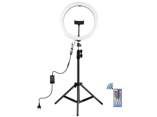 [90046696 1145307] Puluz Videoleuchte LED RGB 30 cm inklusive Stativ