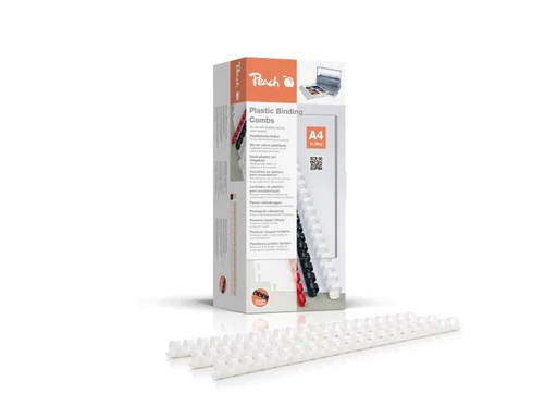 [90046724 747219] Peach Binderücken 14 mm Weiss, 100 Stück