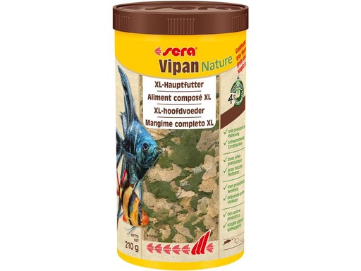 [90273462 1479197] sera Vipan Nature Grossflocke, 1000 ml, 210g