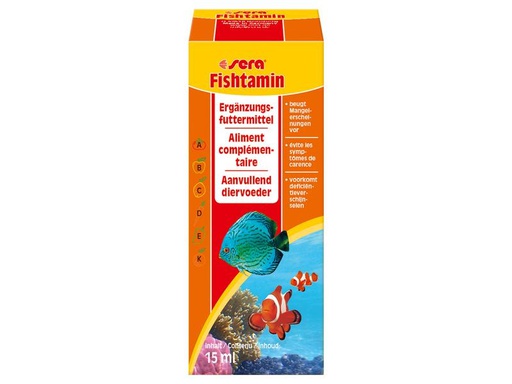 [90273509 1479107] sera Ergänzungsfutter Fishtamin, 15 ml