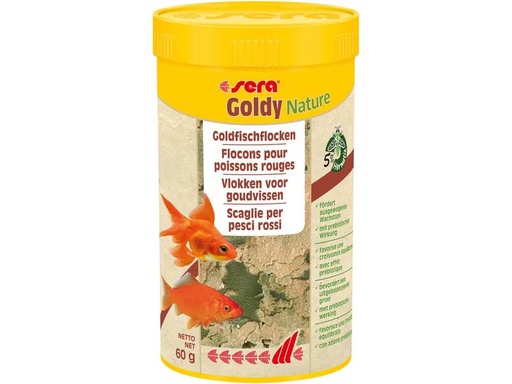 [90273542 1479119] sera Basisfutter Goldy Nature, 250 ml, 60g