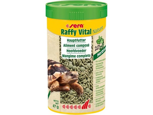 [90273568 1479218] sera Hauptfutter Raffy Vital Nature, 250 ml, 47g