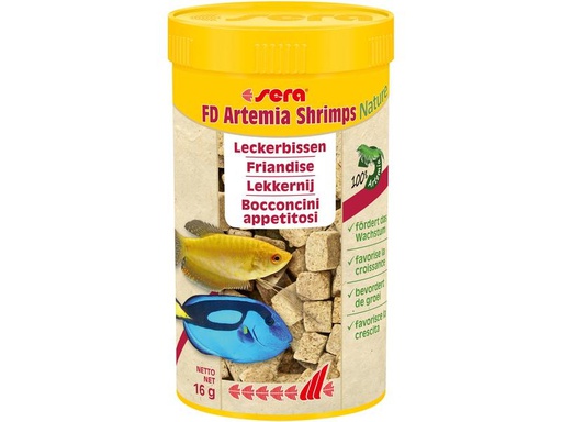 [90273577 1479099] sera Leckerbissen FD Artemia Shrimps Nature, 250 ml, 16g