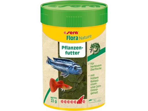 [90273619 1479108] sera Pflanzenfutter Flora Nature, 100 ml, 22g