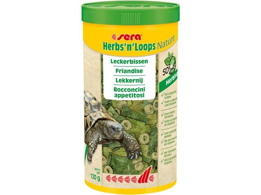 [90273634 1479226] sera Leckerbissen Herbs'n'Loops Nature, 1000 ml, 120g