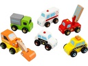 Viga Spielzeugfahrzeug Mini-Autos 6 Stk.