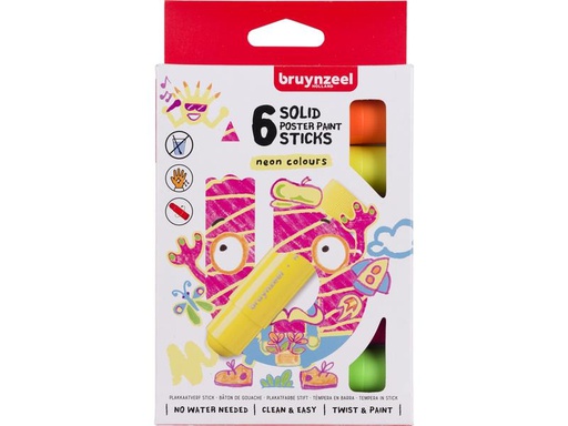 [90273825 1502494] Bruynzeel Posterfarbe Neon 6 Stück
