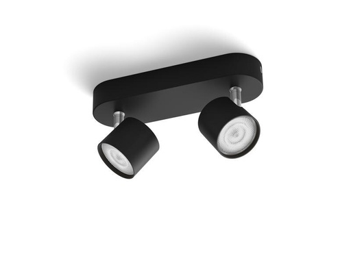 [90273945 1467139] Philips Aufbauspot Star, 2 x 4.5W, 2700K, Schwarz
