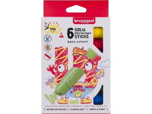 [90274016 1502492] Bruynzeel Posterfarbe Basic 6 Stück