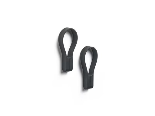 [90274059 1506249] Zone Denmark Handtuchhalter Loop 2 Stück, Schwarz
