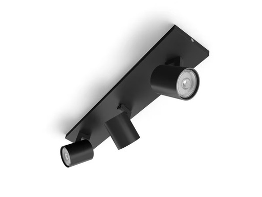 [90274102 1467136] Philips Aufbauspot MyLiving Runner, 3 x GU10, 20W, Schwarz