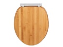 Wenko Toilettensitz Bambusa mit Fix-Clip, Hellbraun