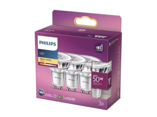 [90274169 1467213] Philips Lampe LEDcla 50W GU10 WW ND 36D Warmweiss