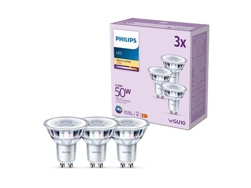 [90274190 1467196] Philips Lampe LEDClassic 50W GU10 WW 36D ND 3CT/8 EC Warmweiss