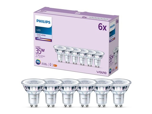 [90274254 1467188] Philips Lampe LEDClassic 35W GU10 CW 36D ND 6CT/4 EC Neutralweiss