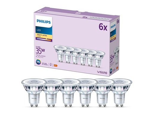 [90274331 1467191] Philips Lampe LEDClassic 35W GU10 WW 36D ND 6CT/4 AM Warmweiss