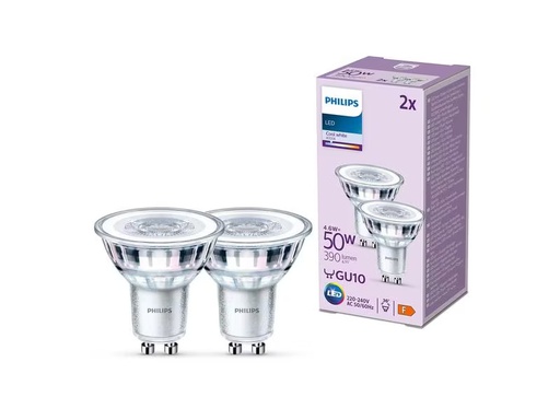 [90274348 1467192] Philips Lampe LEDClassic 50W GU10 CW 36D ND 2CT/8 EC Neutralweiss