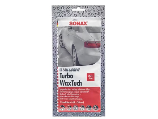 [90274350 1480244] Sonax Mikrofasertuch Clean&amp;Drive TurboWaxTuch, 40 x 50 cm