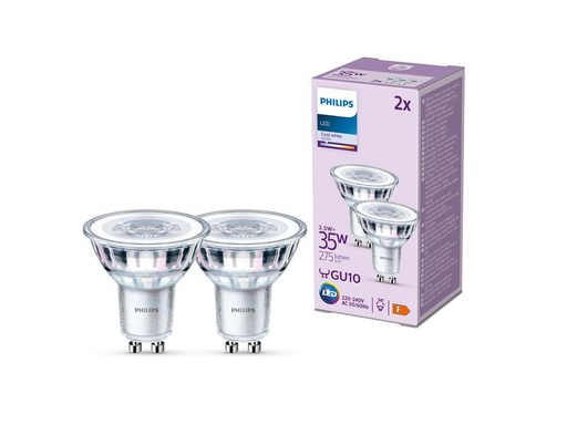 [90274433 1467186] Philips Lampe LEDClassic 35W GU10 CW 36D ND 2CT/6 EC Neutralweiss