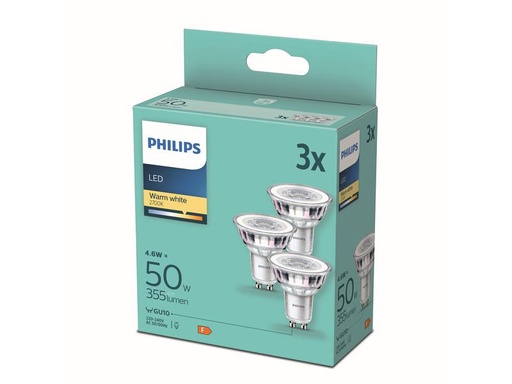 [90274448 1467212] Philips Lampe LEDcla 50W GU10 WW ND 3PFDisc Warmweiss
