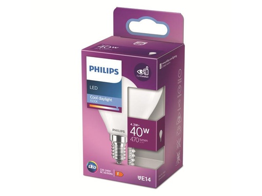 [90274474 1467207] Philips Lampe LED classic 40W E14 CDL P45 FR ND SRT4