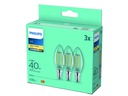 Philips Lampe LEDcla 40W E14 B35 WW CL ND 3PFDisc Warmweiss