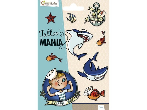 [90274660 1500885] Avenue Mandarine Tattoo Set Tattoo Mania Marine