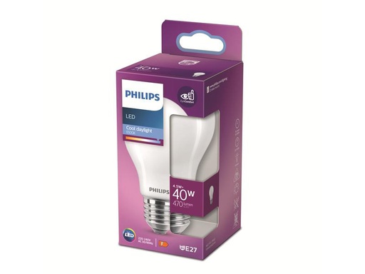 [90274702 1467199] Philips Lampe LED classic 40W A60 E27 CDL FR ND SRT4