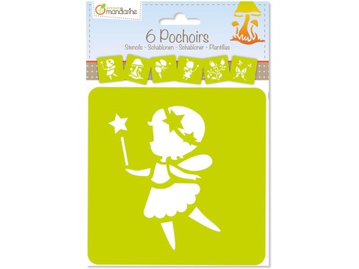 [90274733 1500865] Avenue Mandarine Schablone 15 x 15 cm, Fee