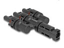 Delock DL4 Solar Konnektor 1x Stecker zu 3x Buchse, IP67