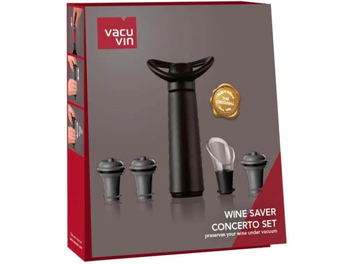 [90046949 1076173] Vacuvin Vakuumpumpe Wine Saver Concerto Set Schwarz