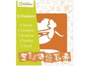 Avenue Mandarine Schablone 15 x 15 cm, Meer