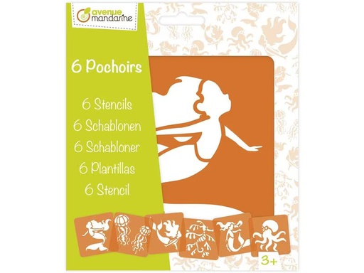 [90274868 1500860] Avenue Mandarine Schablone 15 x 15 cm, Meer