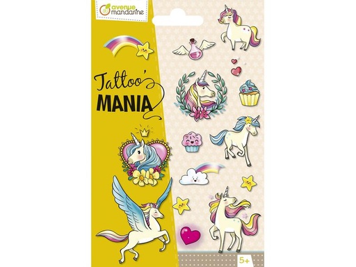 [90274902 1500877] Avenue Mandarine Tattoo Set Tattoo Mania Einhorn/Magie